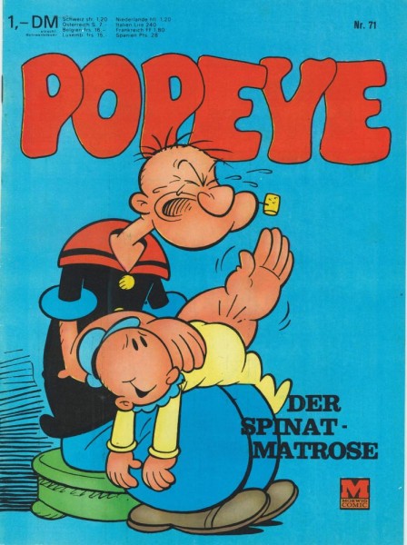 Popeye - Der Spinatmatrose 71 (Z1), Moewig