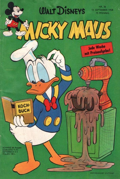 Micky Maus 1958/ 36 (Z1-2, Sz), Ehapa