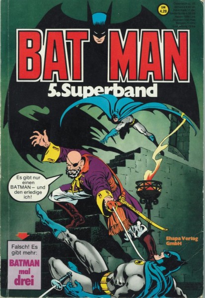 Batman Superband 5 (Z1-, 1. Auflage), Ehapa