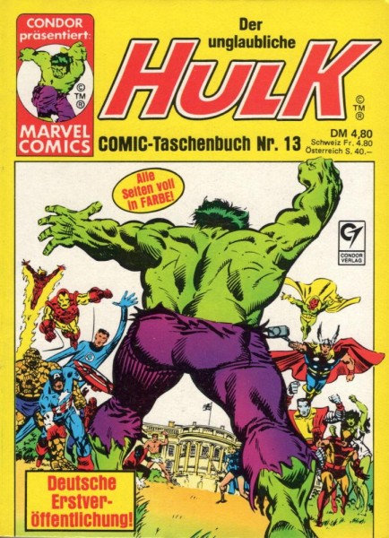 Der unglaubliche Hulk Taschenbuch 13 (Z0), Condor