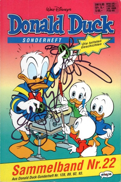 Die tollsten Geschichten von Donald Duck Sammelband 22 (Z1), Ehapa