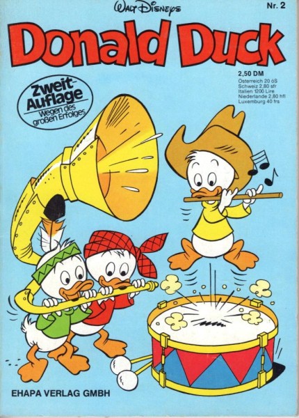 Donald Duck Taschenbuch 2 (Z1, 2. Aufl.), Ehapa