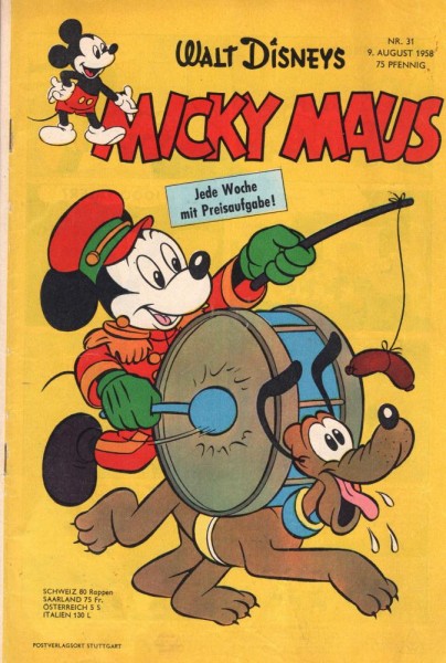 Micky Maus 1958/ 31 (Z1-2/2), Ehapa