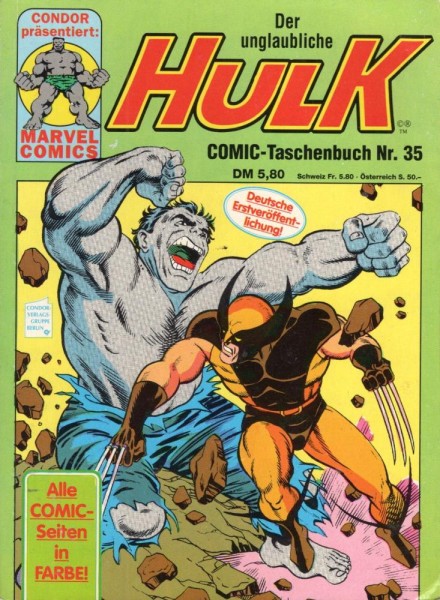 Der unglaubliche Hulk Taschenbuch 35 (Z1), Condor