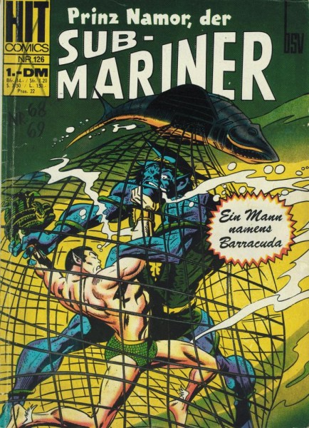 Hit Comics 126 - Prinz Namor (Z1-, Sz), bsv