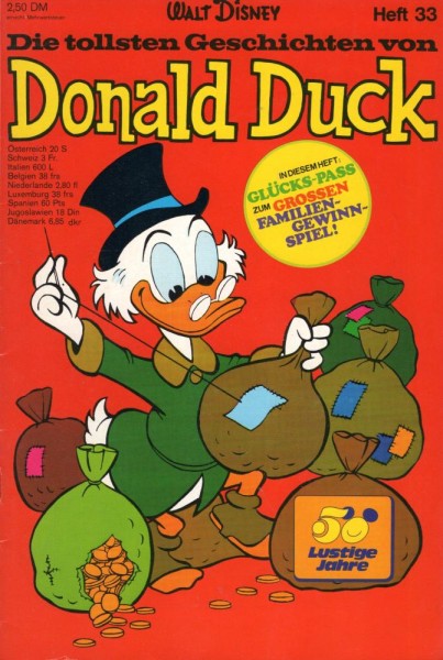 Die tollsten Geschichten von Donald Duck Sonderheft 33 (Z1-), Ehapa