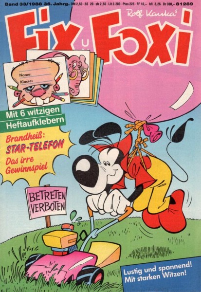 Fix und Foxi 36. Jg. 33 (Z1), Pabel