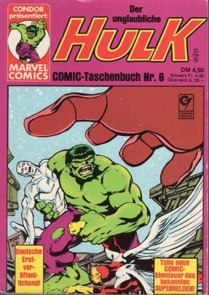 Der unglaubliche Hulk Taschenbuch 6 (Z1-), Condor