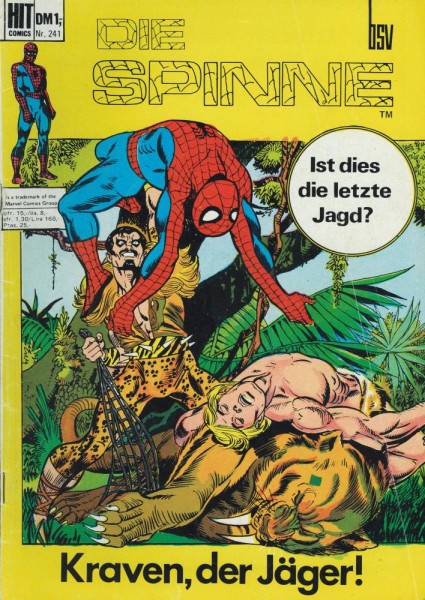 Hit Comics 241 - Die Spinne (Z2), bsv