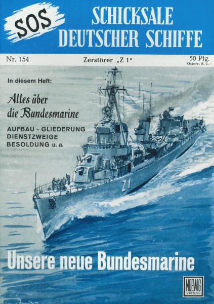 SOS - Schicksale deutscher Schiffe 154 (Z0), Moewig