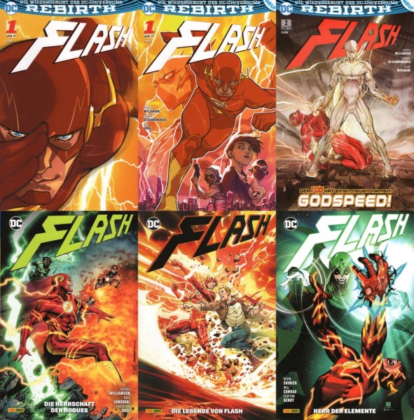 Flash (2017) 1-15, 17 (Z1), Panini