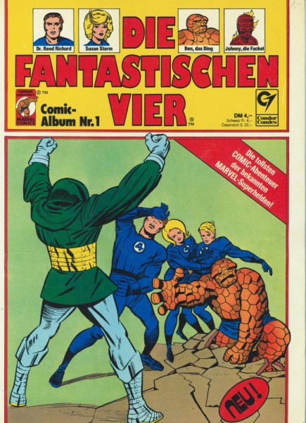 Die Fantastischen Vier Comic Album 1 (Z1-), Condor