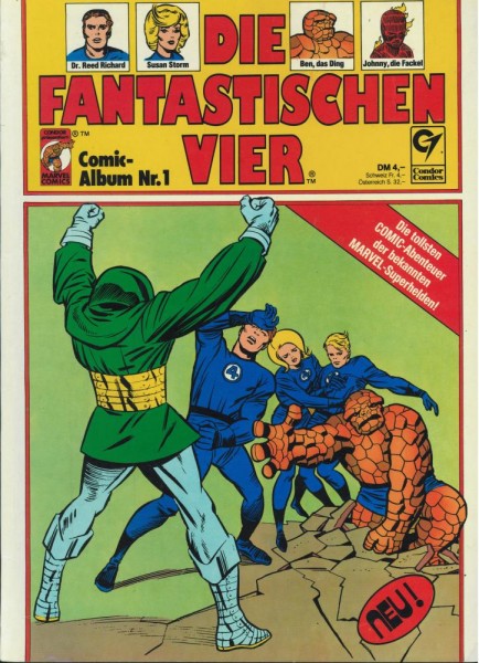 Die Fantastischen Vier Comic Album 1 (Z1-2), Condor