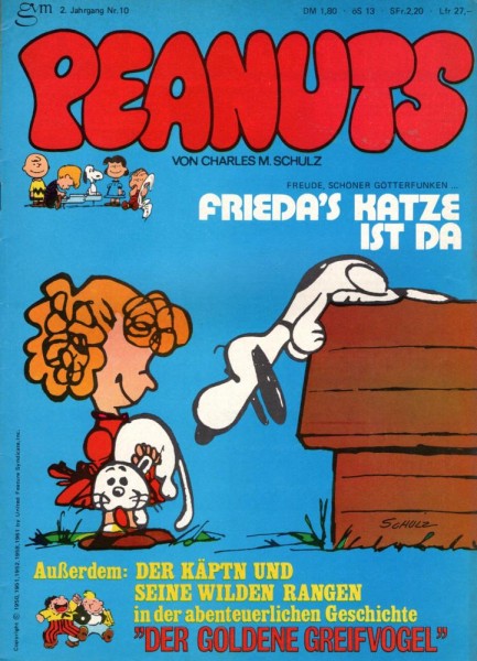 Peanuts 2. Jahrg. 10 (Z1-), gvm