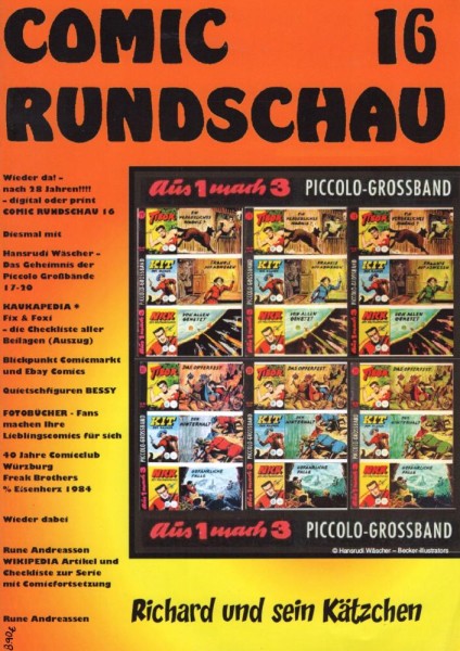 Comic Rundschau 16, ECR-Verlag