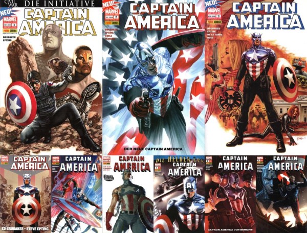 Captain America (2008-2012) 1-9 (Z0), Panini