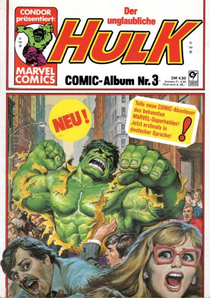 Der unglaubliche Hulk - Comic-Album 3 (Z1-2), Condor