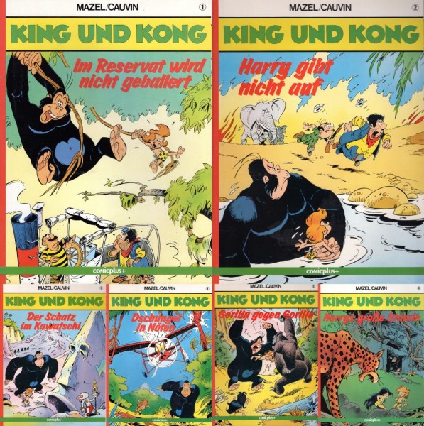 King und Kong 1-6 (Z1-, 1. Aufl.), Comicplus