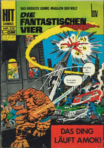 Hit Comics 236 - Die Fantastischen Vier (Z1-2), bsv